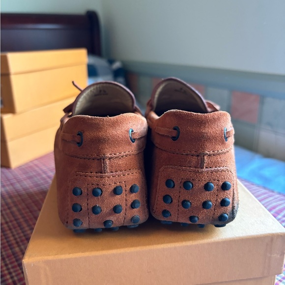 Tod’s Moccasin Suede Orange preowned size 7.5eu (fits 8-8.5us) - Picture 6 of 10